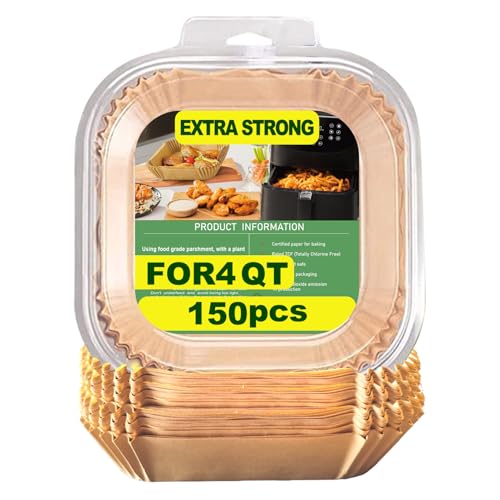 Air Fryer Liners Disposable 4QT/5QT for Chefman Air Fryer - size: 7.5 inch Square