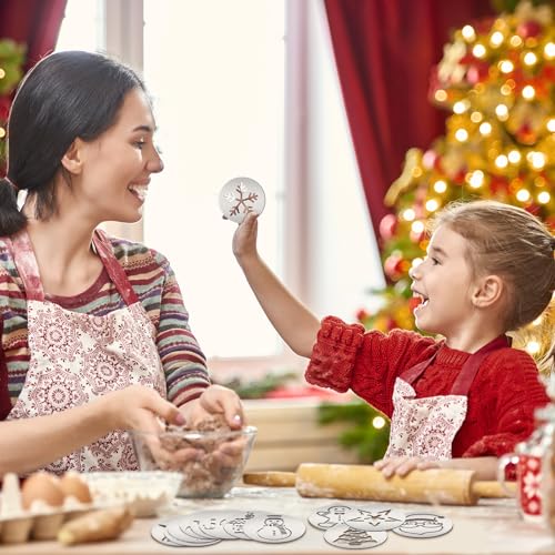 Nuenen 12 Pieces Christmas Cookie Press Discs Set, Stainless Steel for Baking - style: Novel