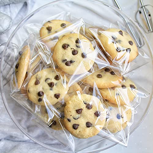 Morepack 4x6 In Cookie Bags Clear Self Sealing Cellophane Treat Bags 100Pcs
