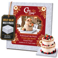 Cakebon Cake Boards 14" Silver Square Cake Drums 1/2" Wrapped Edge 1Pack - color: Silver, size: 14 Inch