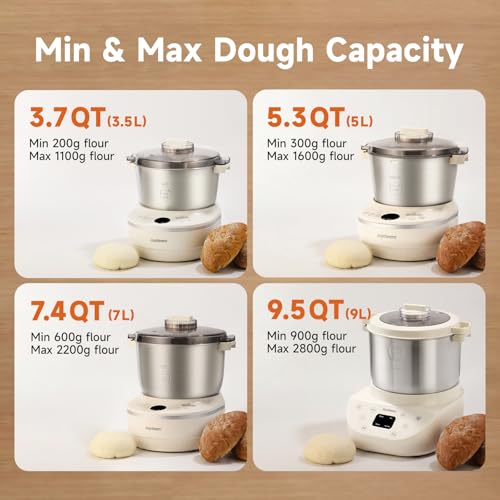 Joydeem 5.3Qt Electric Dough Maker with Seasonal Fermentation, HMJ-A501 - size: 5QT