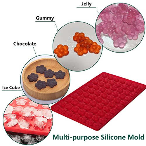 Flower Silicone Mold, Small Plum Blossom Shaped, 70 Cavities - color: Flower
