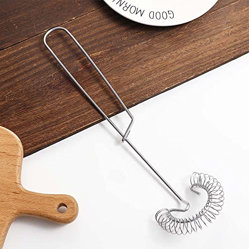 Pokinge 3 Pcs Egg Beaters, Stainless Steel Egg Whisk Spring Milk Blender Multifunctional Baking Pastry Tool Manual Kitchen Cooking Accessories