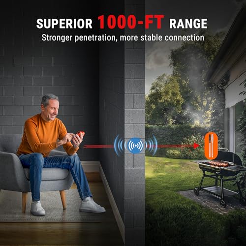 TempPro TempSpike 1000FT Wireless Meat Thermometer Digital with 2 Probes - style: 1000ft