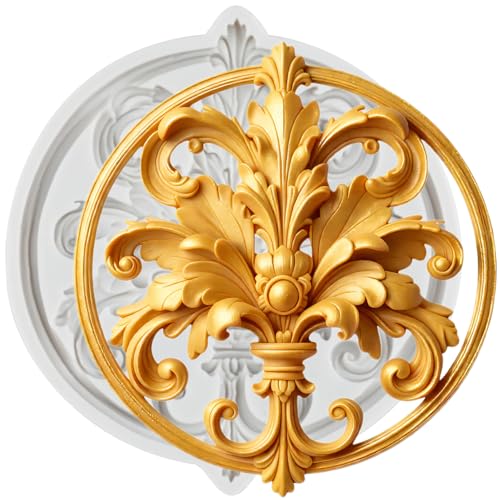 Baroque Scroll Fondant Silicone Mold - color: Style ZR