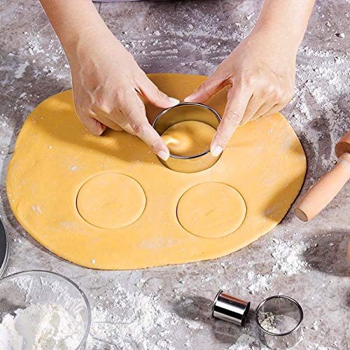 Artcome Christmas Series Cookie Decorating Tool Set, 11 Pcs Circle Cookie Cutters, 6 Pcs Easy Squeeze Write Bottles and 6 Pcs Sugar Stir Needles for DIY Decorating Cookies and Cakes