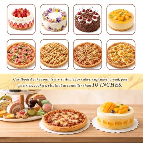12 Pack 10 Inch Round Cake Boards,White Wave Cardboard Cake Rounds - color: White, size: 10 Inch - 12 Pack, style: Wavy Edge