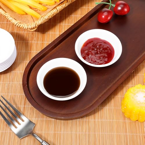 Angoily 20Pcs Unbreakable Dipping Sauce Bowls, White 2 Oz Soy Sauce Dish - color: 20 Pcs