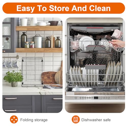 4Pcs Cooling Racks for Cooking and Baking, 13.4 x 9.4" Wire Rack