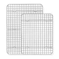 TeamFar Cooling Rack, 15” & 12” Stainless Steel Baking Grid Wire Rack - size: 15.3 x 11.25-Inch & 11.75 x 9-Inch