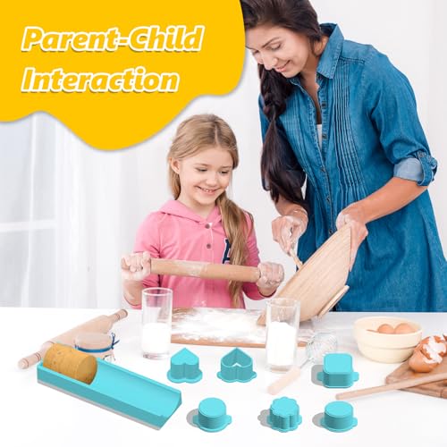 Joyzan Cake Pop Mold Set, 6PCS Heart Square Cloud Oval Baking Cutter Pusher