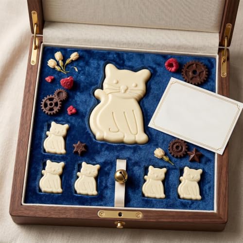 7 Cavity Cat Silicone Chocolate Molds 3D Kitten Candy Mold