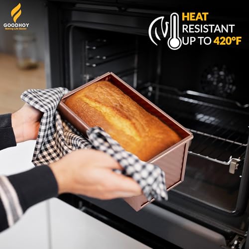 1 lb+1lb Pack Nonstick Pullman Loaf Pan with Sliding Lid for Homemade Bread - size: 1lb+1lb