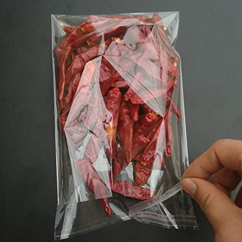200pcs 5"x6" Clear Resealable Cellophane Bag Self Adhesive Seal - size: 5x6 Inch (Pack of 200)