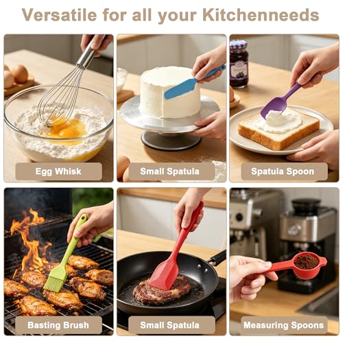 ENVTEK Stainless Steel Mixing Bowls Set with Lids,Silicone Bottoms,Colorful - color: Colorful