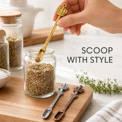 6 Pack Mini Shovel Spoons, Small Spoon Measuring for Kitchen Spice