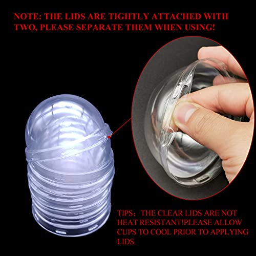 LNYZQUS Foil Cupcake Liners with Dome Lids, 5oz Mini Baking Cups - color: Rose Gold, size: 50 Pack