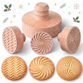 3 Set Texture Cookie Stamps, 2.5" Springerle Molds for Baking - style: Texture