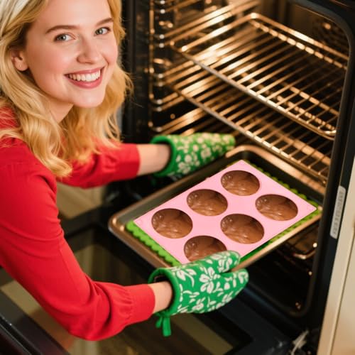 3 PCS Bundt Cake Pans for Baking, Non-stick Silicone Molds for Baking Jellies, Muffins, Donuts，Cookies, Cupcakes，6-Cavity Mini Cake Pans(Spiral Shape)