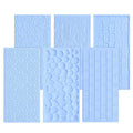 6 Packs Fondant Impression Mat Fondant Texture Mats Clay Mold Set Lace Embossing Mat Fondant Cake Embossed Impression Sheets for Cake Decorating - style: Style One