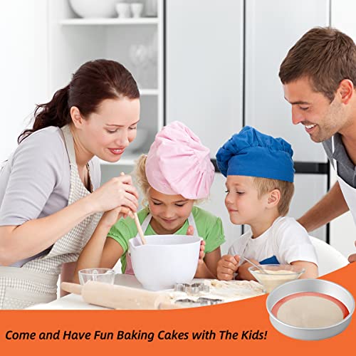 AMYONE Round Silicone Baking Mats for 10 inch Cake Pan, 10 Inch Tortilla Press Liner/Dough Mat for Cake/Tortilla/Pie/Pizza/Pastry, Food Grade Non-Stick Reusable(Round 9.65", 2PCS) - size: 10"L x 10"W