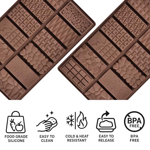 chocolate molds silicone chocolate bar mold candy molds silicone molds for chocolate bar molds silicone chocolate mold de silicona para chocolate - size: 12 in 1 modls