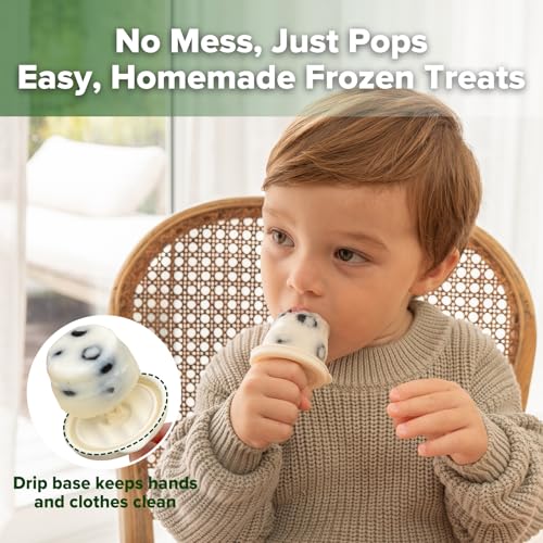 haakaa Silicone Popsicle Molds for Kids, Collapsible Ice Pop Molds, 6 Pack