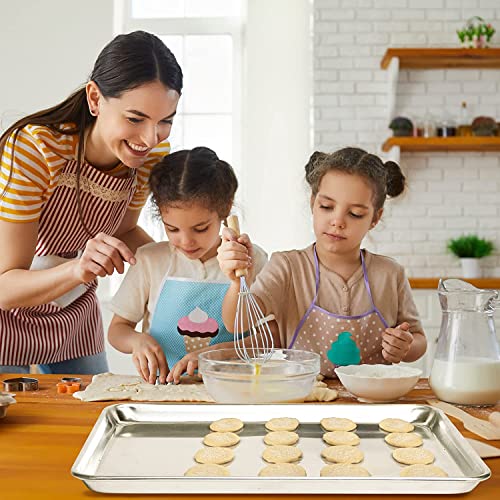KITCHENATICS Quarter Sheet Baking Pan Aluminum Nonstick Oven Safe Set 2 - size: 9.6" x 13"