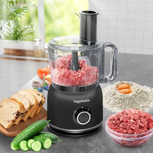 Food Processor and Blender Combo, 88 oz Food Chopper - color: Black