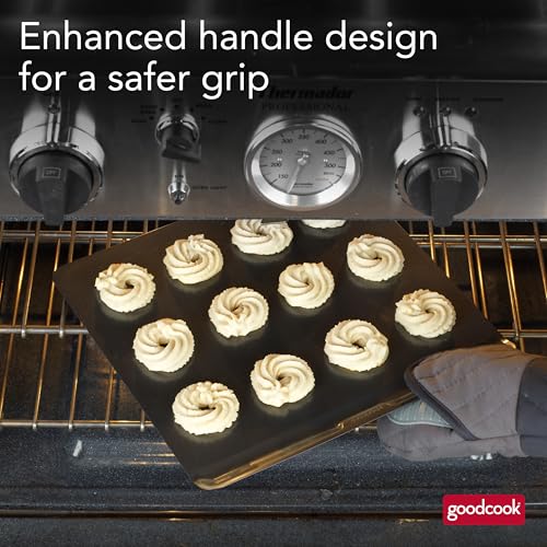 GoodCook AirPerfect Nonstick Air Insulated Cookie Sheet, 14" x 12", No Burning, Gray (Pack of 6) - color: Gray, size: 14 x 12-Inch (Pack of 6)