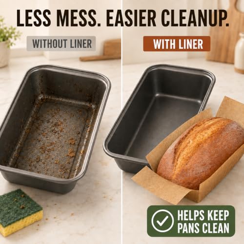 220 Pcs Parchment Loaf Pan Liners, Fits 9 x 5 Inch Pans, Natural - size: Standard 9 x 5 Inch – 220 Sheets