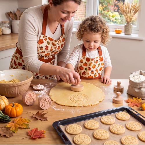 3 Set Thanksgiving Cookie Stamps, 2.5" Springerle Molds - style: Thanksgiving