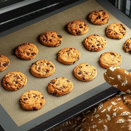 Pack of 3 Basics Silicone, Non-Stick, Food Safe Baking Mat, Rectangular, Cookies, Macaroons, Bread(Grey 0.4mm) - color: Grey1
