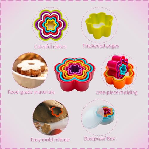 Cookie Cutter Set - 6 PCS Exquisite Flower Shaped Cutters for Baking Delights