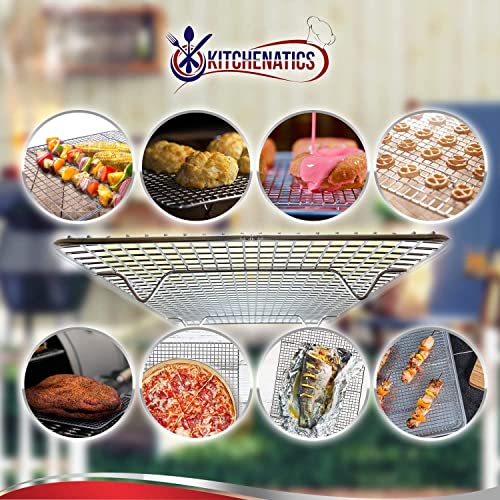 Kitchenatics Small Cooling Rack 8.5 x 12 In - Quarter Sheet Wire Rack - size: 8.5" x 12" Quarter Sheet (SMALL) - 1 PC