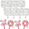 1 Pack Cute Letter Shape Popsicle Molds Silicone Ice Pop Molds 4 Cavities Popsicle Molds for Kids Adults Ice Cream Mold Cakesicles Mould DIY Popsicle Maker Homemade Popsicle Silicone Molds X - color: Cute Letter Popsicle Molds X