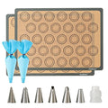 Katbite Macaron Silicone Baking Mat Set of 2 Grey - color: 2 Pack
