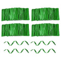 HARFINGTON 1600Pcs Bag Twist Ties 2.4" Reusable Metallic Wire Cable Ties - color: Green