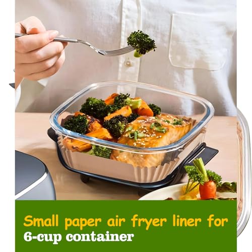 Air Fryer Liners for Ninja Crispi, Disposable Ninja Crispi Accessories - size: 5.5 inch Square + 7.5 inch Square