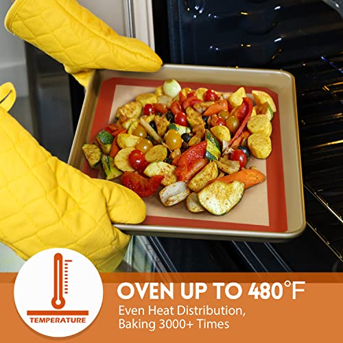 STATINT Silicone Baking Mat, Nonstick Half Sheet Baking Mat, Set of 3 - size: 3 Half Sheets