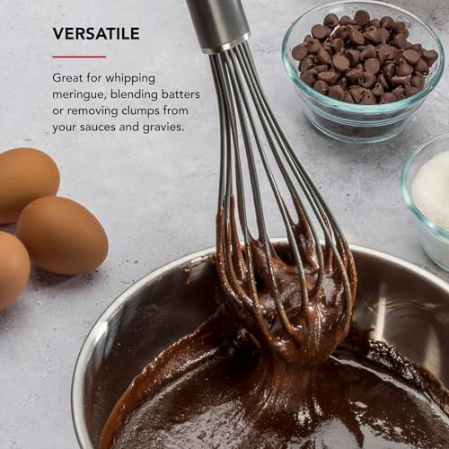 KitchenAid Silicone Whisk - color: Charcoal Gray
