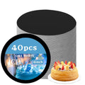 JCD 40 Packs Black Cake Boards Round,6inch Circles Rounds Base Food-Grade Cardboard,6 Inch Cake Plate（Thinner But Stronger(Black, 6inch/40Pcs) - color: Black, size: 6inch/40Pcs