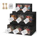 KPOSIYA 20pcs Small Cookie Boxes with Window, 4x4x2.5 Balck Bakery Box - color: Black, size: 20
