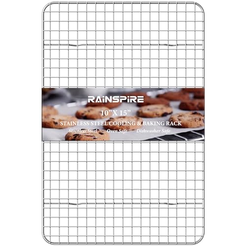 Cooling Racks for Cooking and Baking True 304 Stainless Steel 10"x15" 1Pcs - size: 10"x15"