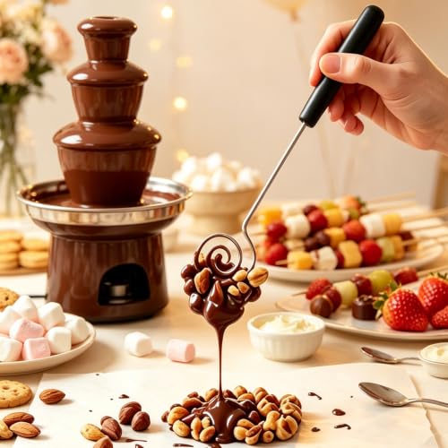 6-piece Set, Chocolate Dipping Tools Set, Candy Dipping Tools, Ideal for Dessert Decorating and Chocolate Coating for Baking Enthusiasts and Professional Chefs - size: 4 Chocolate Dipping Tools+2 Decorating Spoon