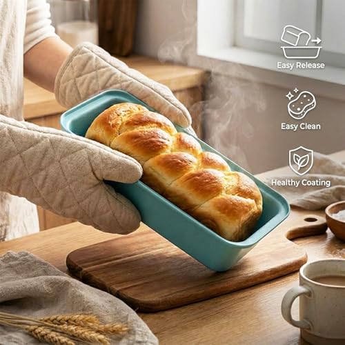 2 Pack 12x 4 Loaf Pan, Large Bread Pans for Baking Homemade Bread