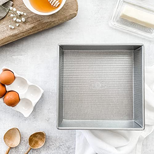 USA Pan Bakeware Nonstick Square Cake Pan, 9 Inch, Aluminized Steel - size: 9-Inch