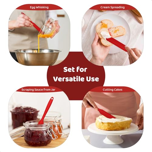 MOJOTORY Silicone Jar Scraper with Long Handle - size: 1 pcs
