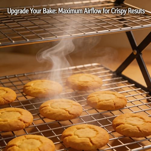 5-Tier Stackable Baking and Cooling Rack for Cookies and Bread