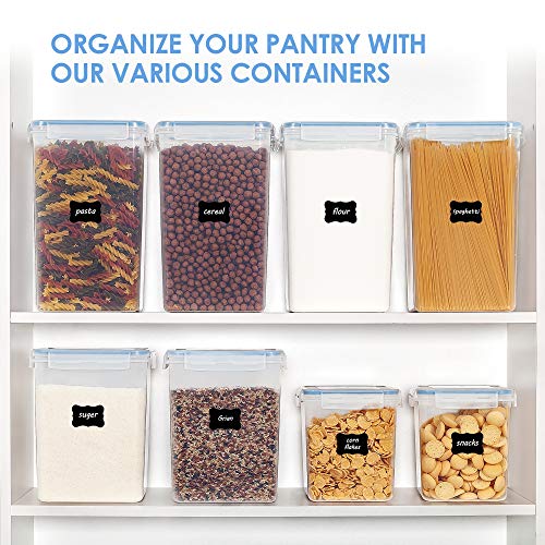 Vtopmart 6.5L Flour Sugar Storage Containers, 4 PCS, Blue - color: Blue, size: 6.5L